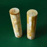 Mother-of-pearl salt & pepper shakers, Italy, 1970s