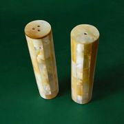 Mother-of-pearl salt & pepper shakers, Italy, 1970s