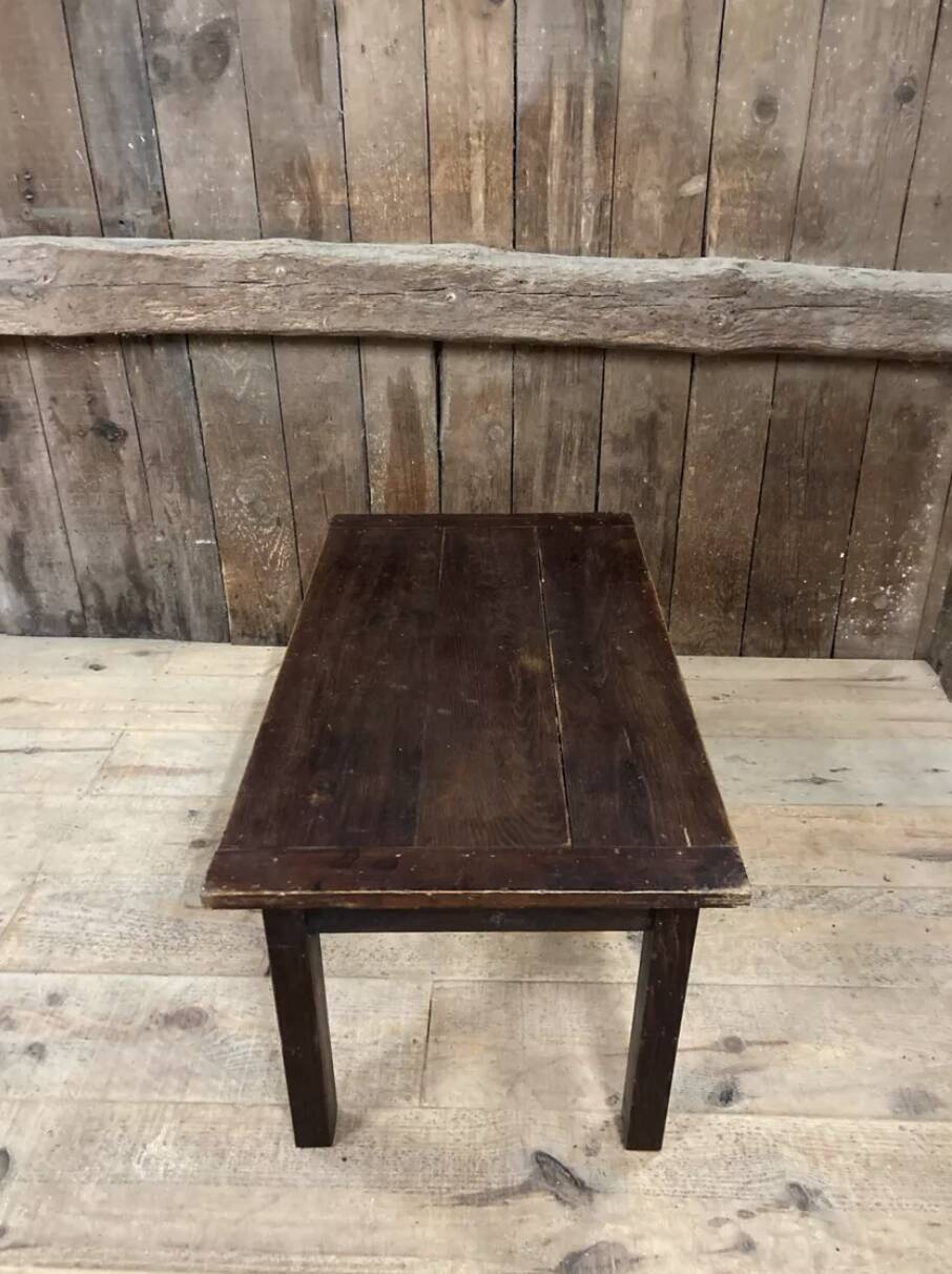 Table basse rectangulaire en bois massif