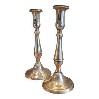 La Redoute x Selency pair of brass candle holders 26