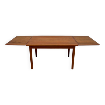 Table à manger extensible vintage danoise en teck des années 1960 par Vamo Sønderborg.