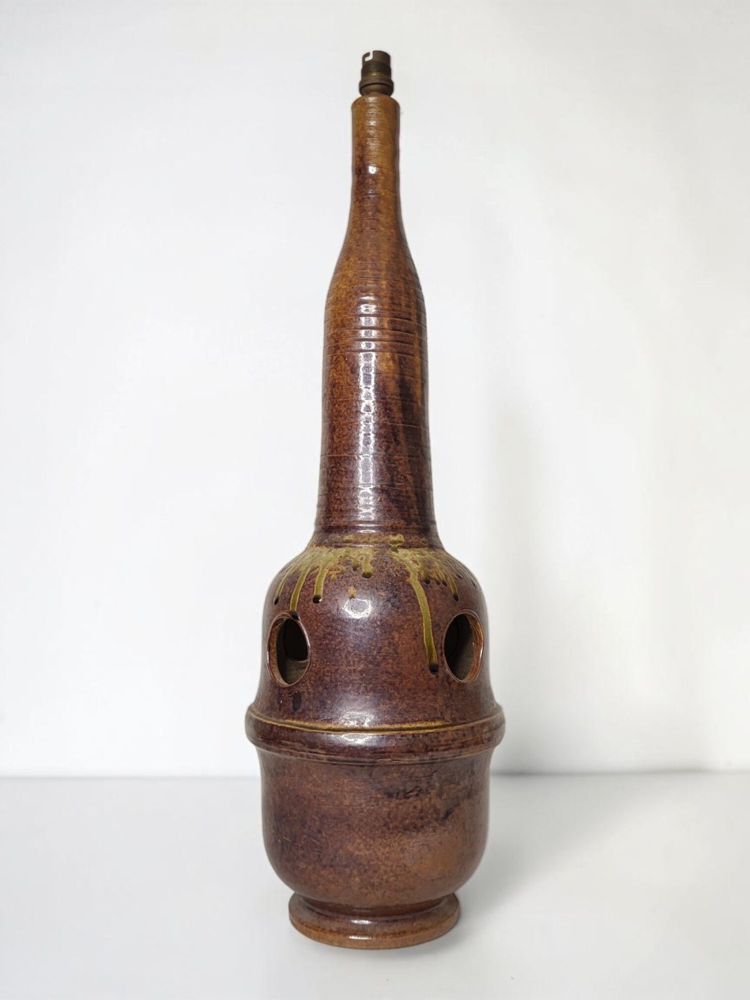 Stoneware lamp from Puisaye