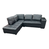 Leather corner sofa