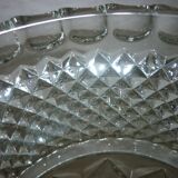 Vintage pressed molded glass vase