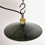 Industrial Dark Blue Enamel Light, 1930s