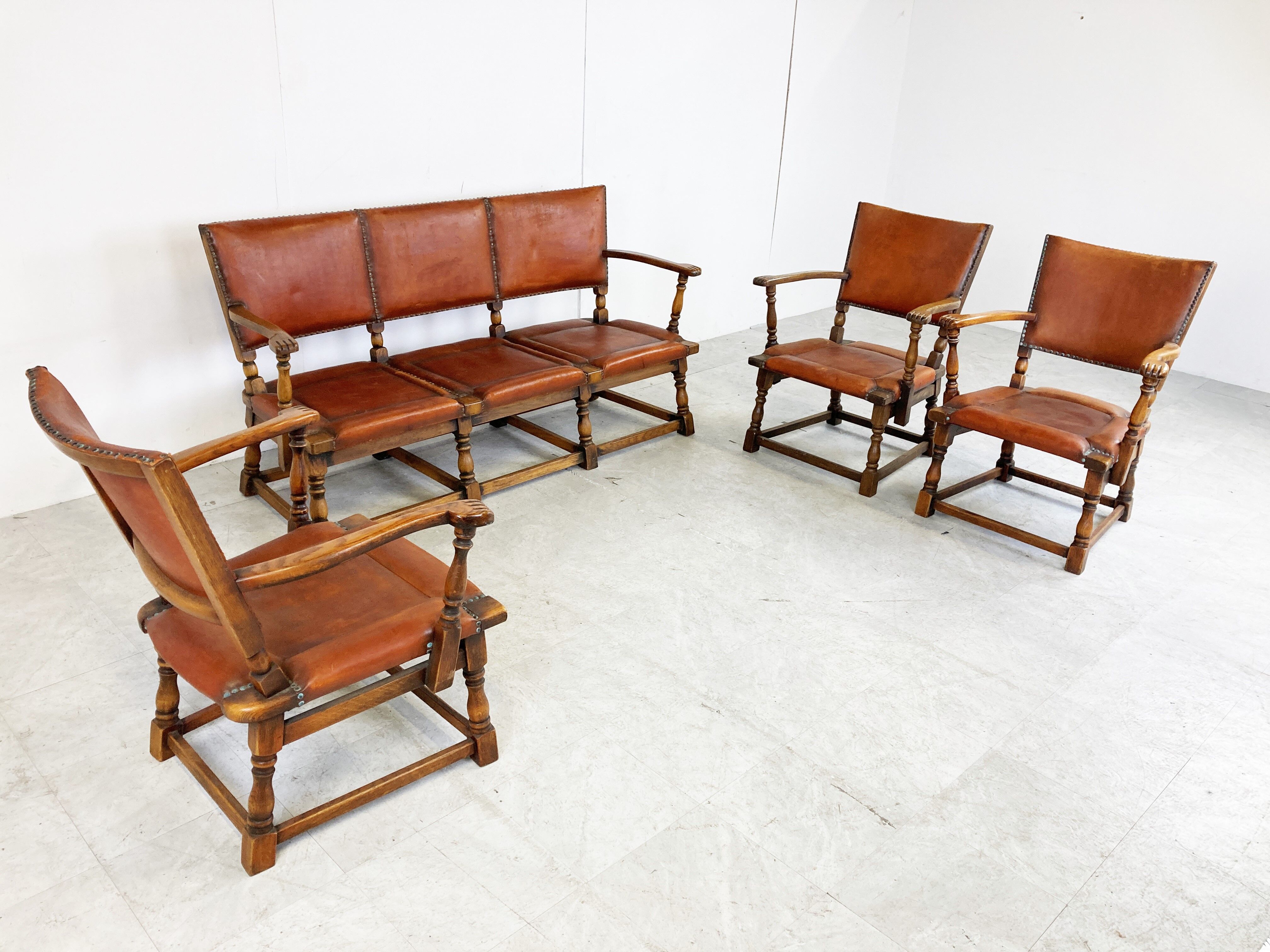 1940s sofa set by Theo Ruth for Artifort