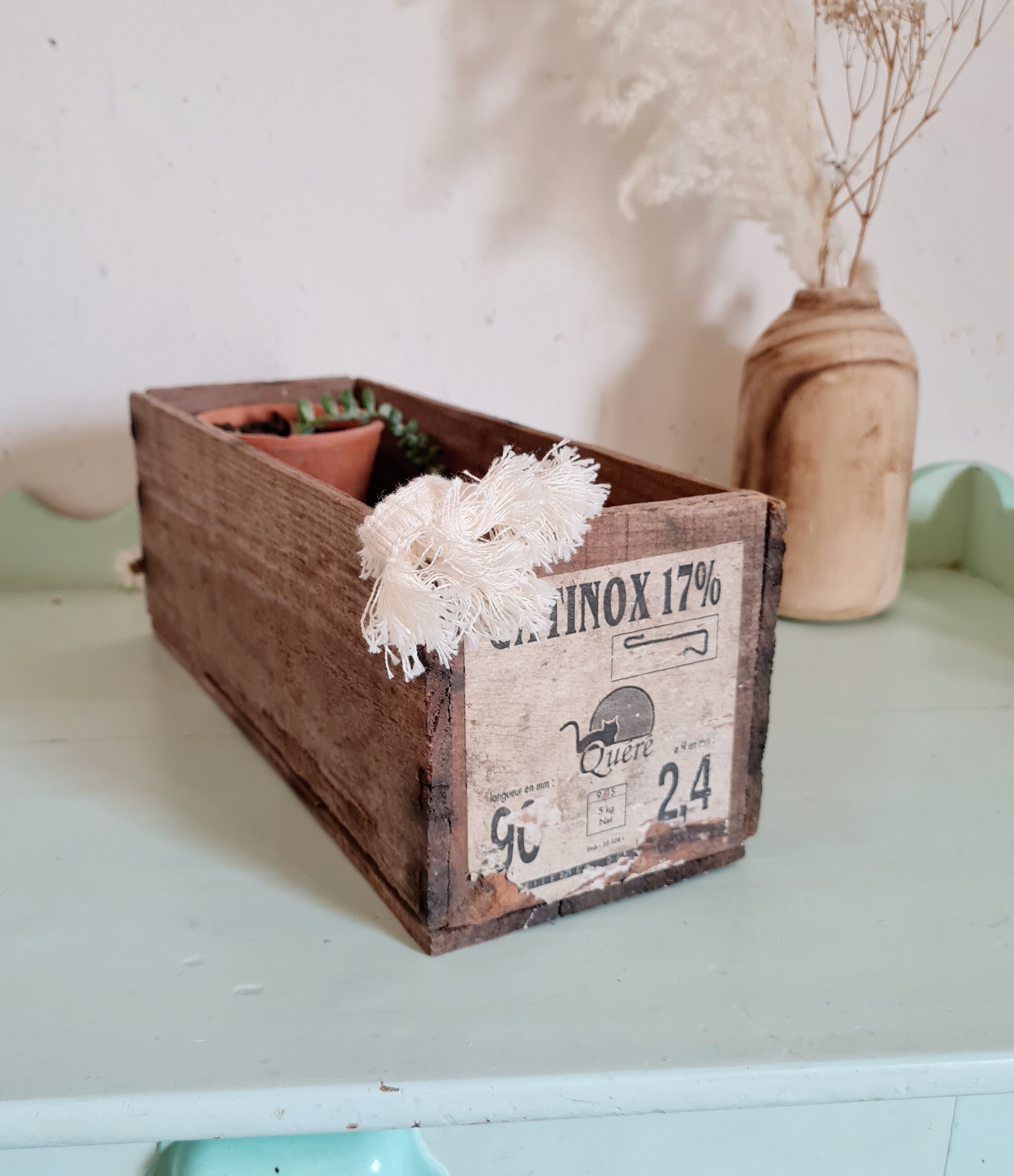 Antique wooden box