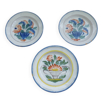 lot de 3 assiettes