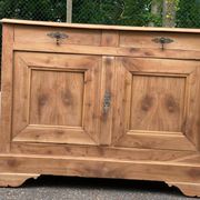 18th-century stripped buffet in solid walnut
