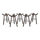 Vintage Spanish barstools brutalism Marbella