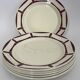 6 assiettes plates - Badonviller, service Louise