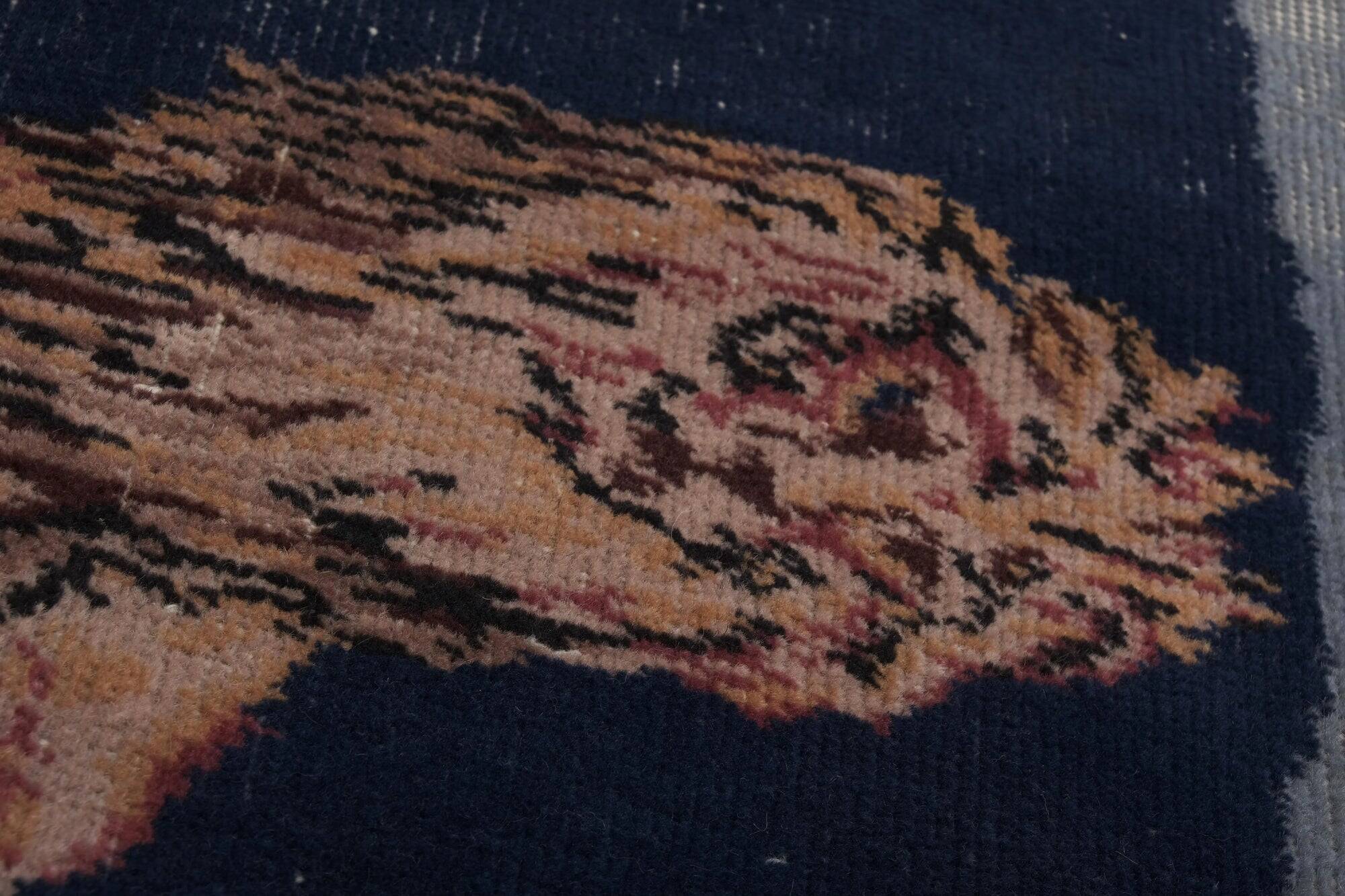Vintage hand-embroidered textile 98x122 cm
