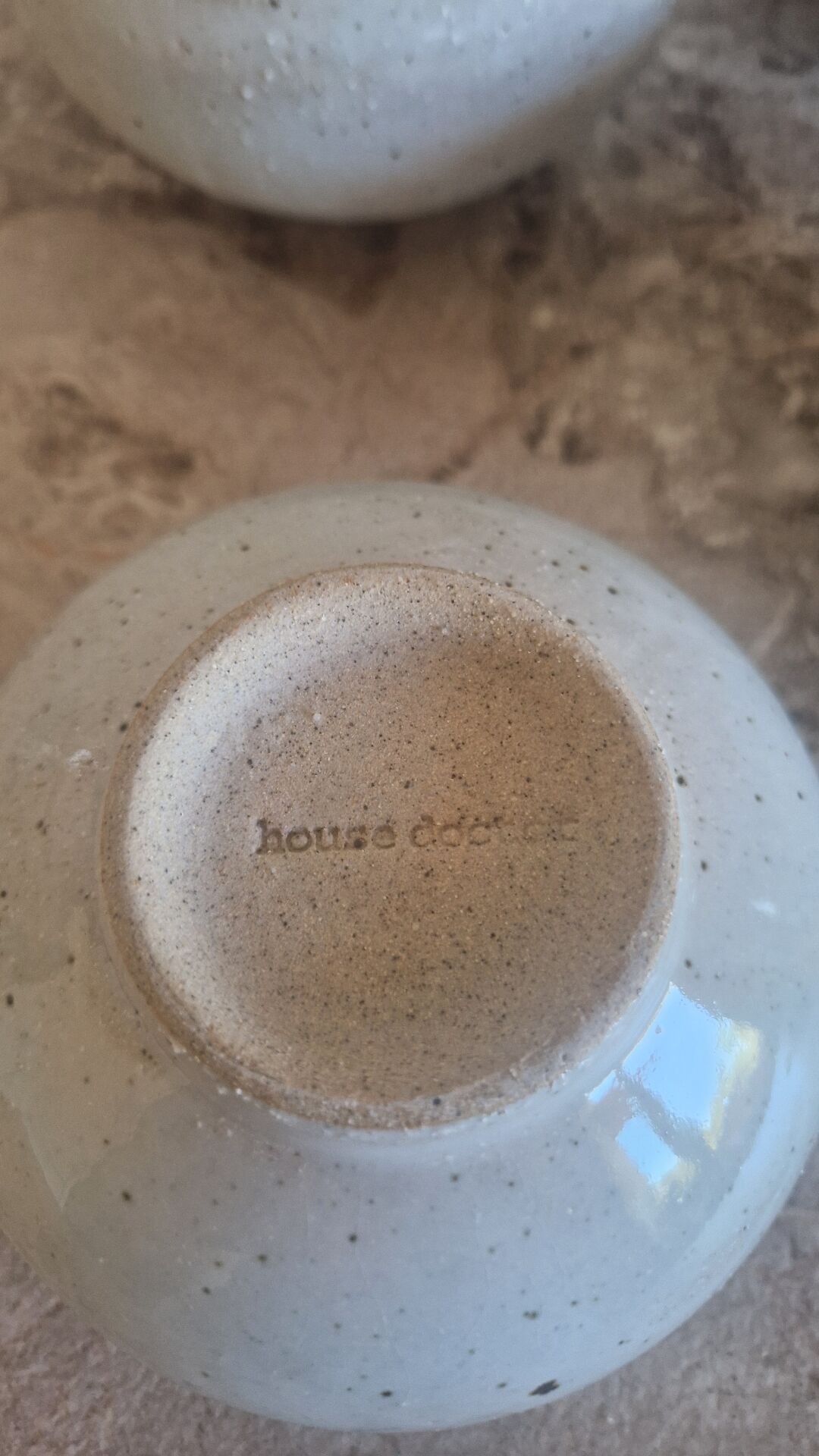 4 stoneware bowls house doctor