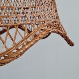 Vintage wicker pendant lamp