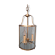 Lanterne cylindrique en laiton et verre