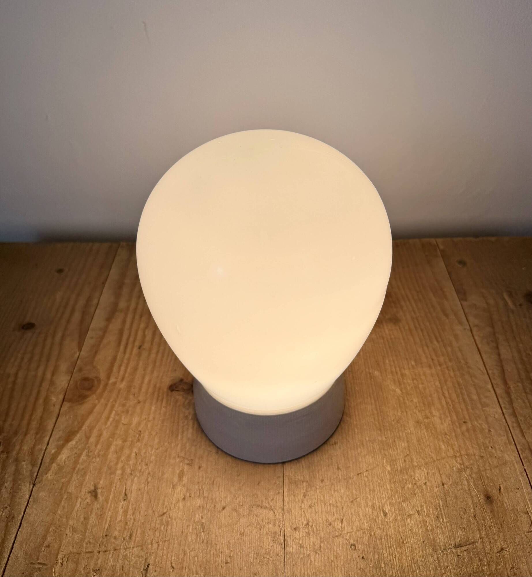 Vintage White Porcelain Ceiling Light, 1970s