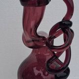 Blown and stretched glass pitcher