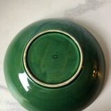 Vintage dish in green earthenware Gien