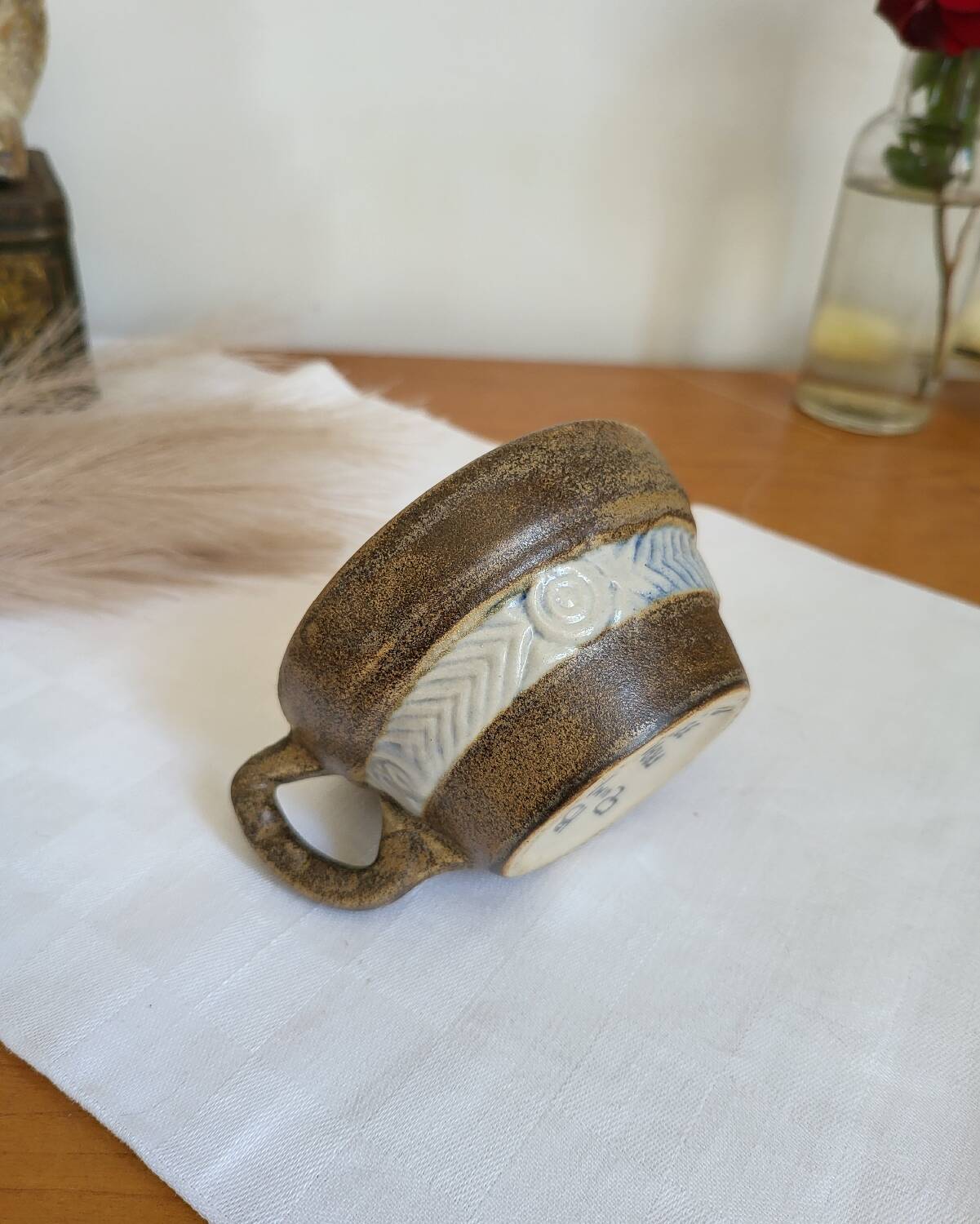 HB Quimper stoneware mug