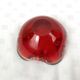 Cendrier vintage en verre massif rouge style Murano