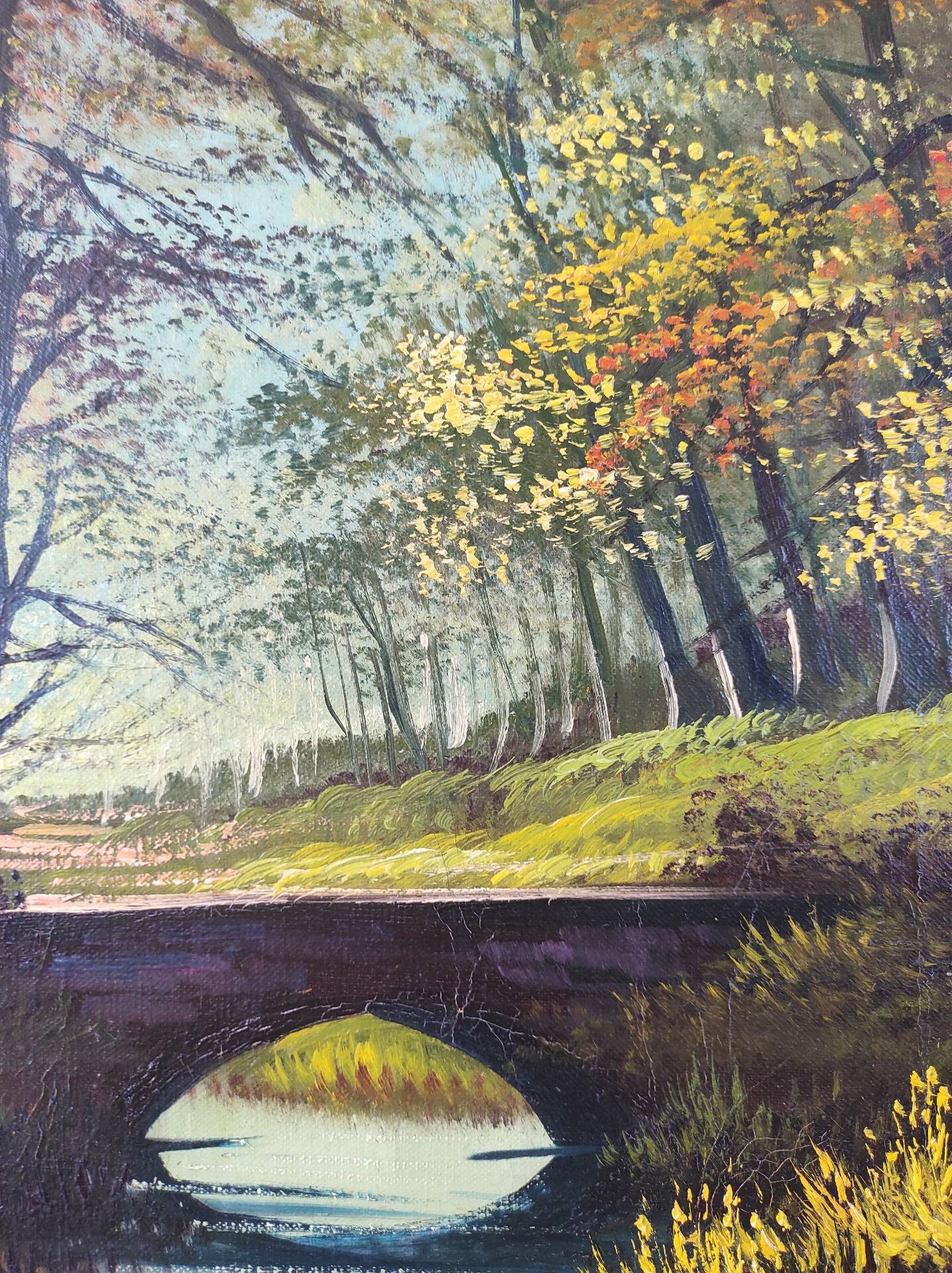 Large painting, oil on canvas signed "Pinoy"