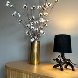 Vintage black cat table lamp