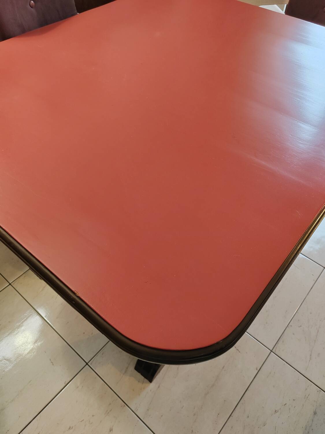 Redesigned table and chairs