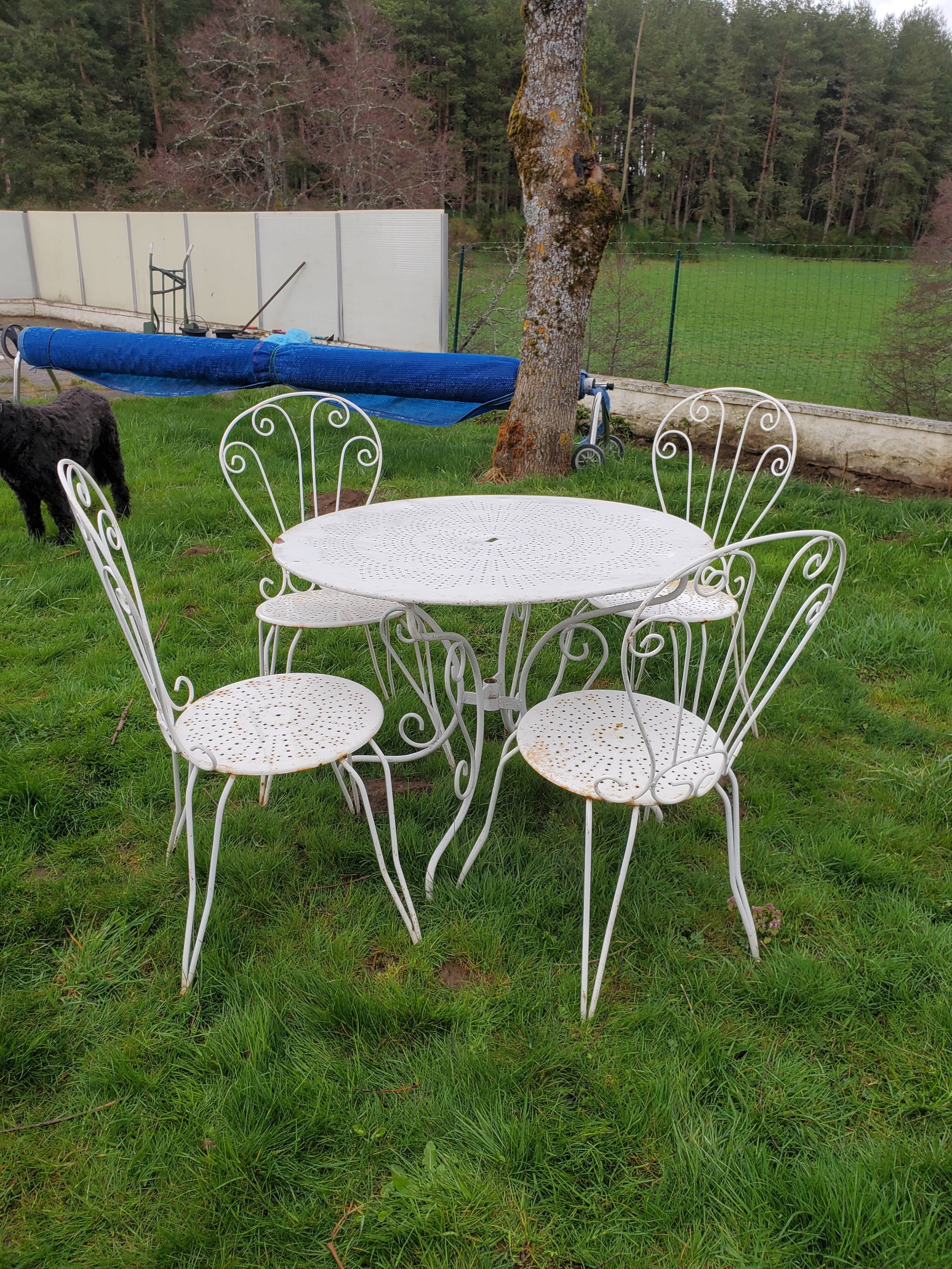 Garden furniture 1 table 4 chairs