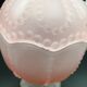 Pink glass candy or sugar bowl