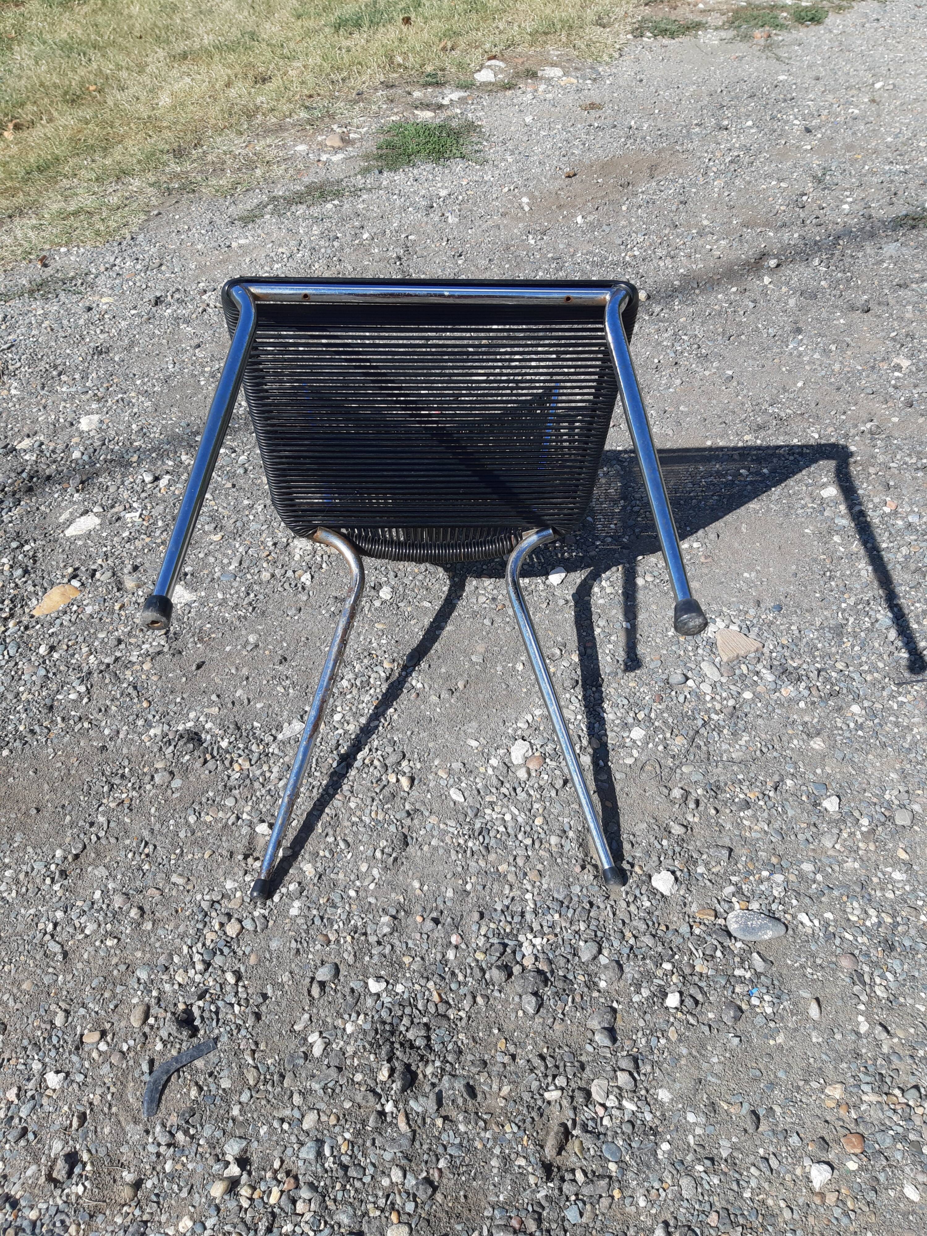 Scoubidou chair of the 60s