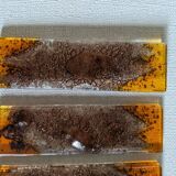 Set of 6 contemporary handcrafted glass paste knife holders