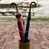 Porte-parapluie en laiton de Mathieu Matégot, années 1950