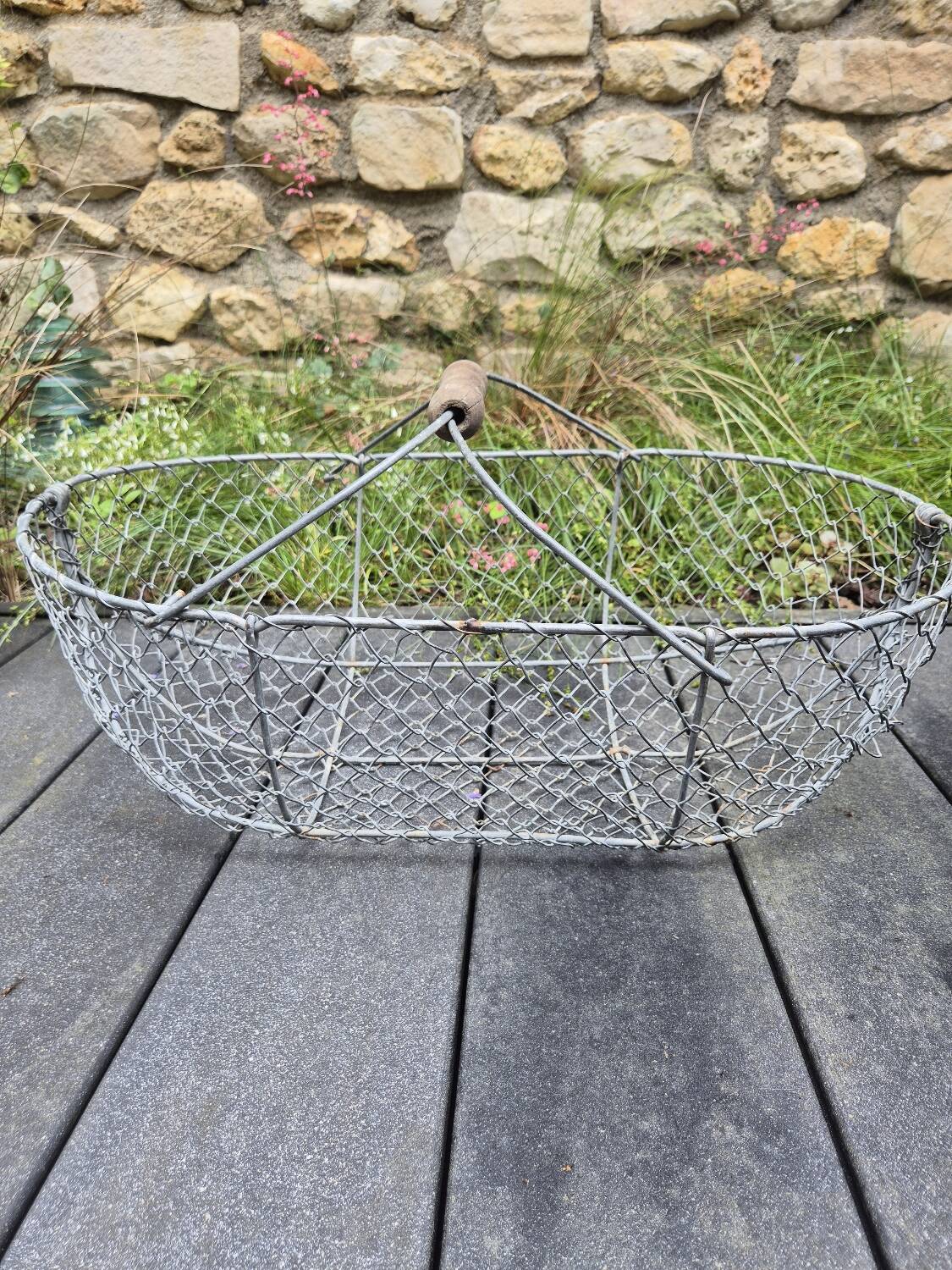 Old metal basket