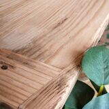 Farmhouse table in solid oak and pine, raw, washed, 212x93