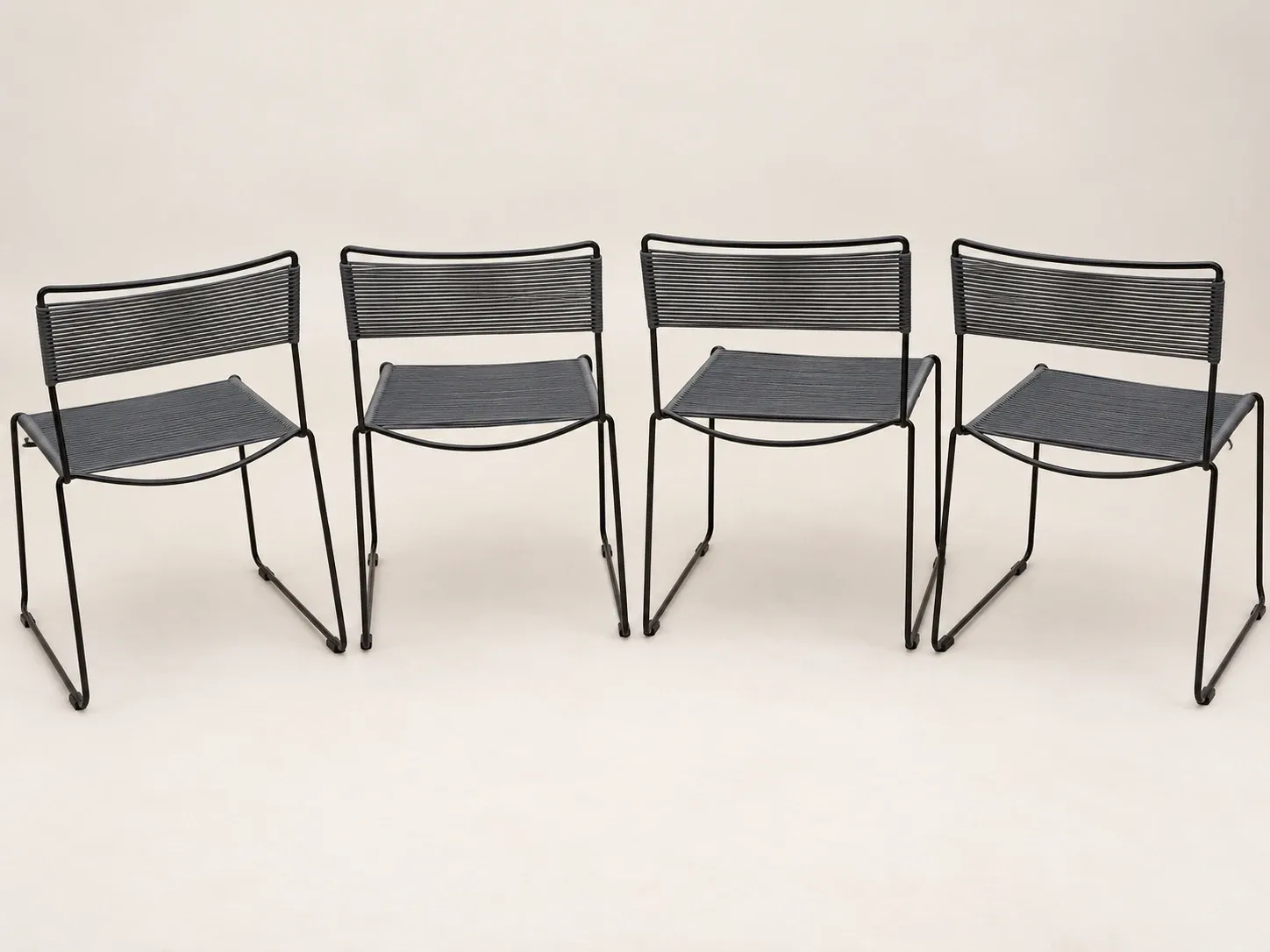 Set of 4 Spaghetti chairs – Giandomenico Belotti for Fly Line – Design it