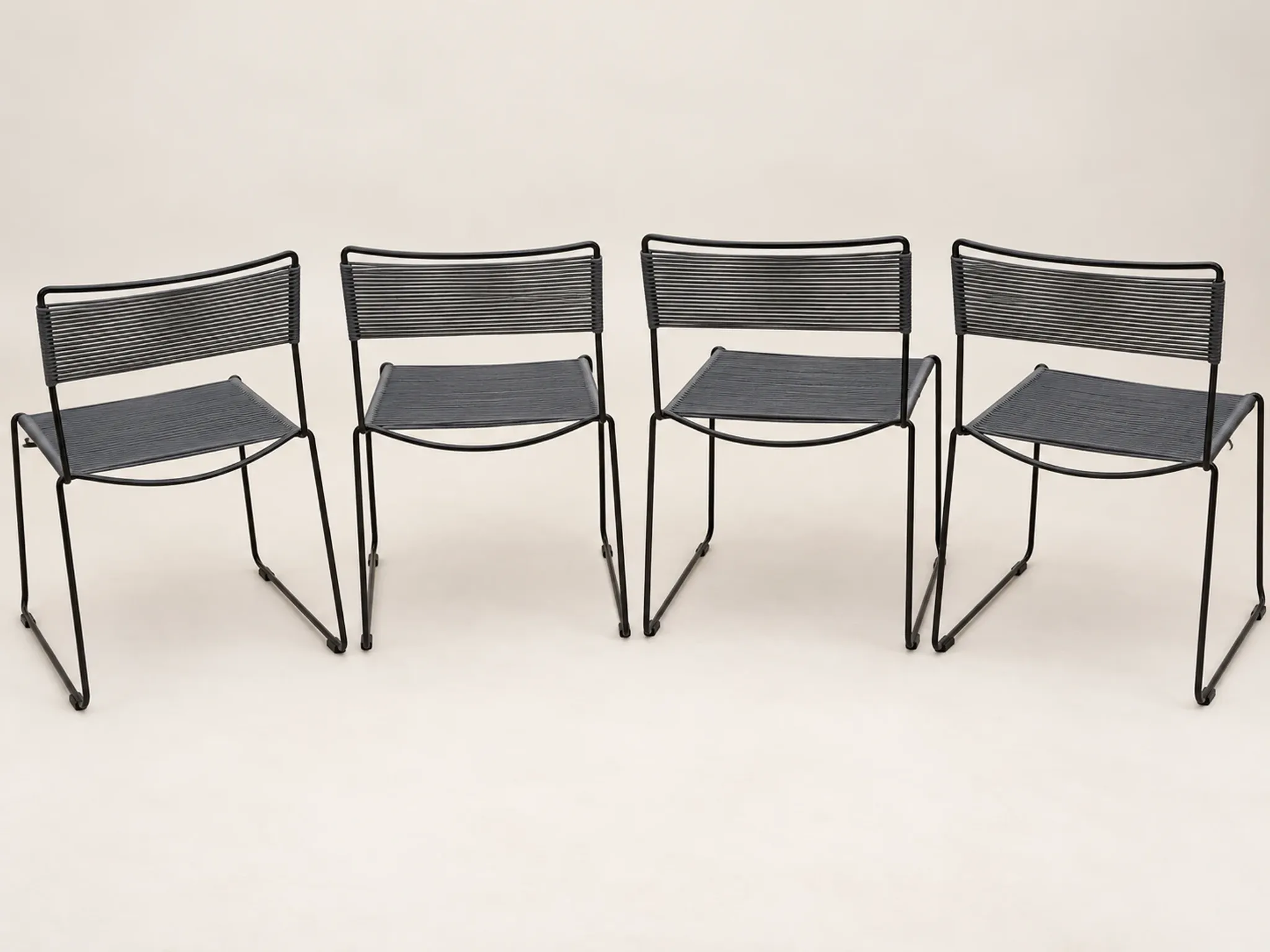Set of 4 Spaghetti chairs – Giandomenico Belotti for Fly Line – Design it