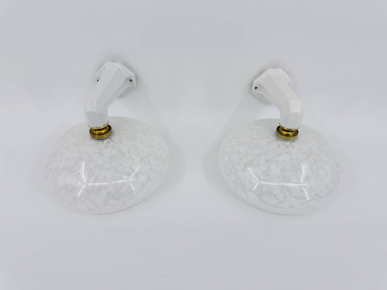 Art Deco porcelain wall lights