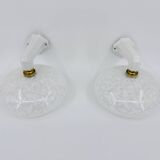 Art Deco porcelain wall lights