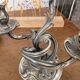 Candelabrum / Chandelier with 3 lights by Saglier Frères