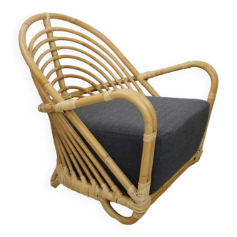Arne Jacobsen design rattan armchair