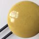 Vintage coat rack 3 heads yellow metal in the years 60-70