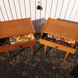 Paire de tables de chevet