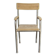 Antique wooden and metal children's chair with armrests – circa 1960