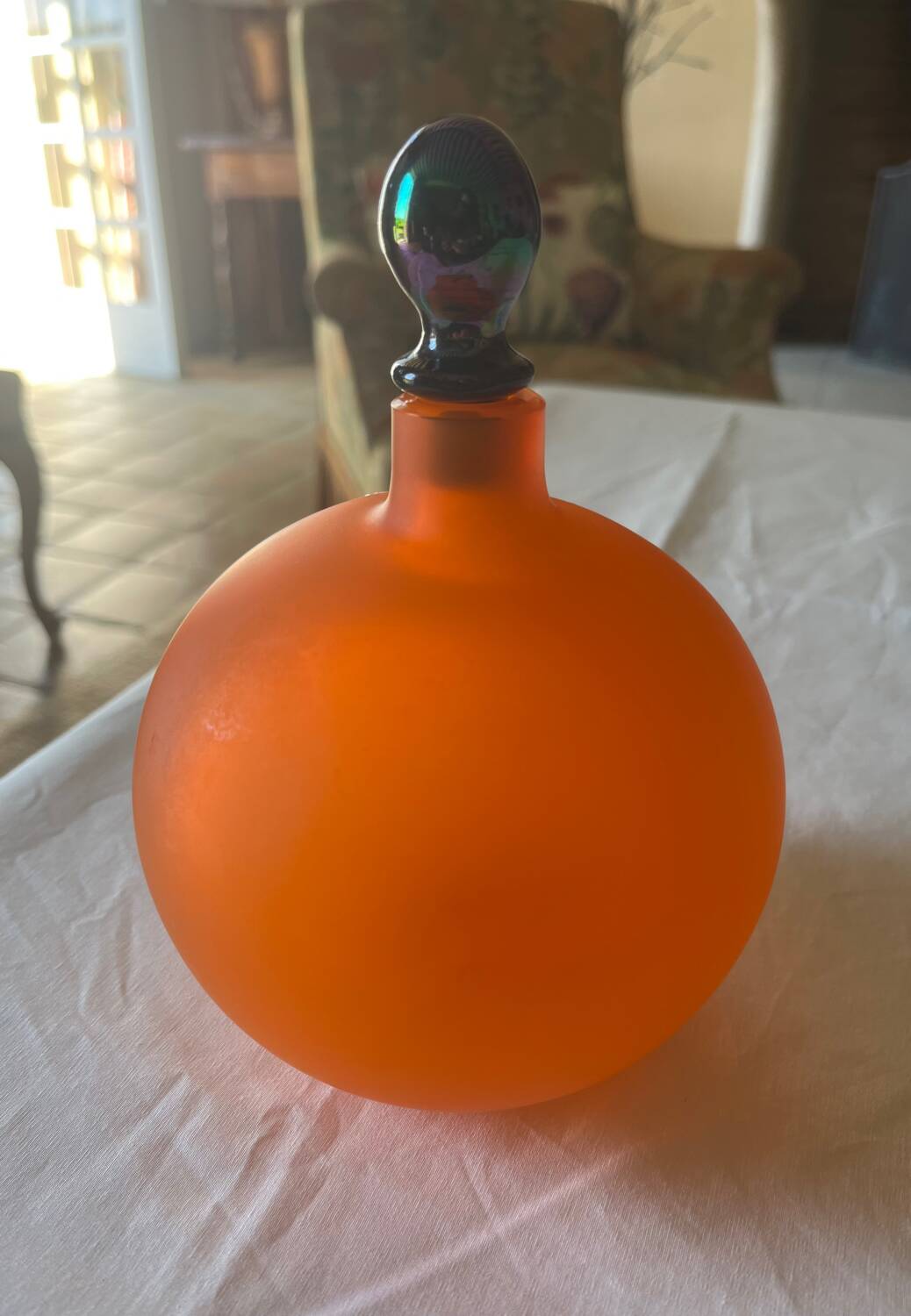 Flacon en pâte de verre de Murano vintage 70’s