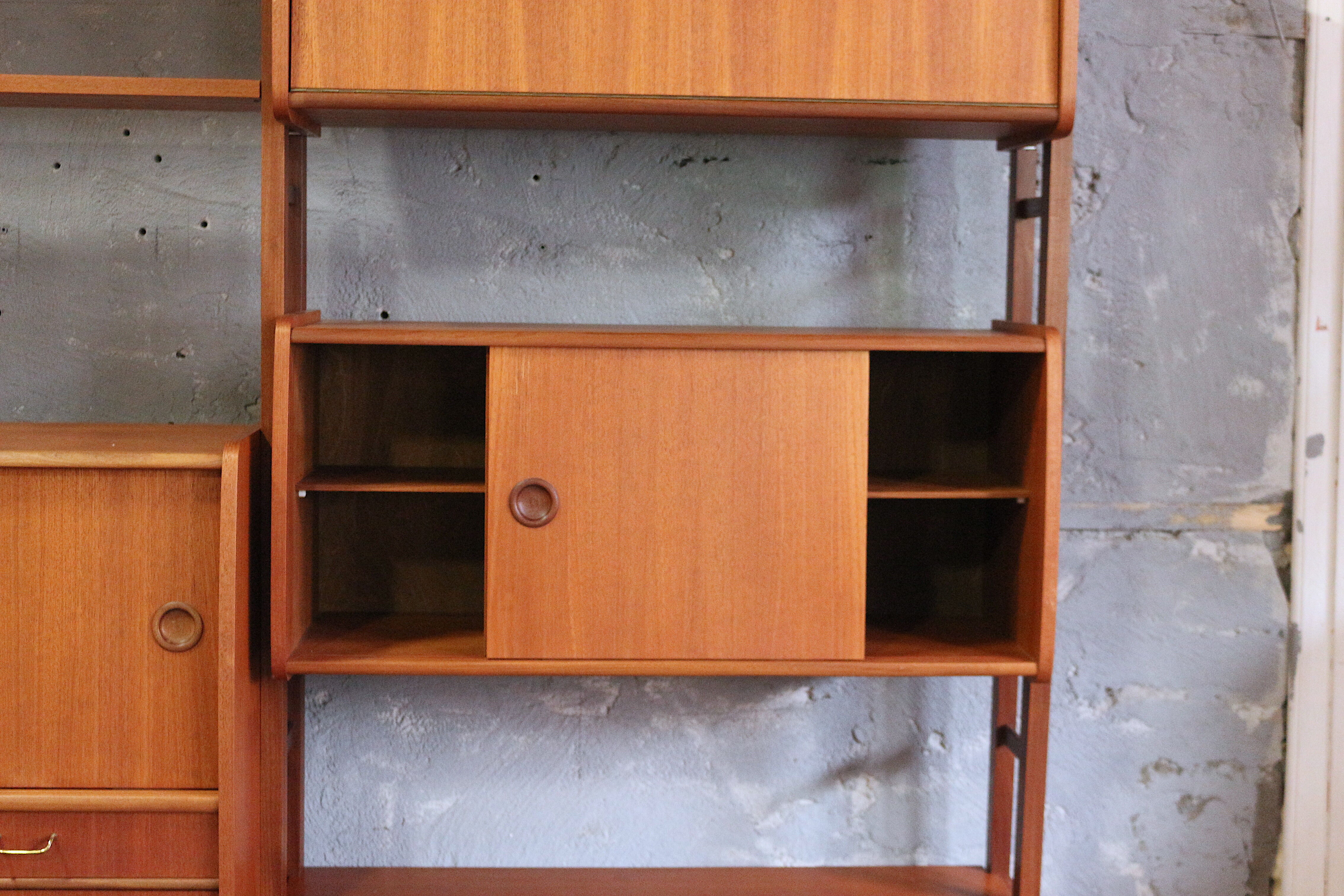 Mid century teak shelf, 1960's Norway