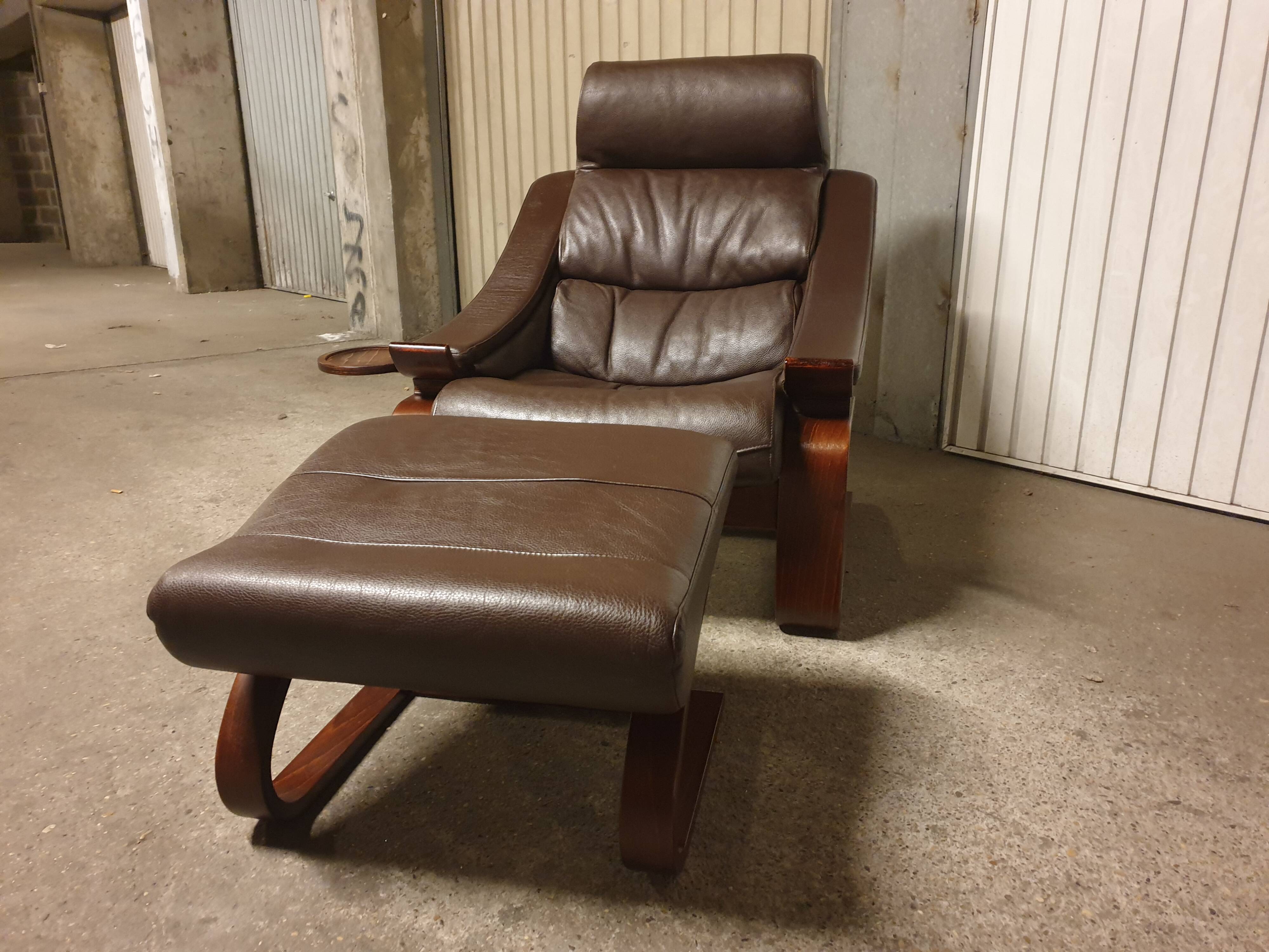 Mid-Century design Kroken leather armchair