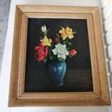 Oil on framed and signed panel 40/50