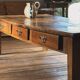 Large solid wood coffee table - old refectory table