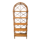 Vintage rattan and wicker shelf 70s