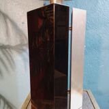 Lampe métal & bois 1970s